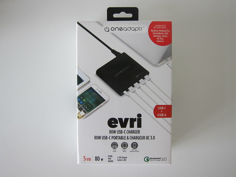 Evri 80W USB-C Charging Station - Box Front