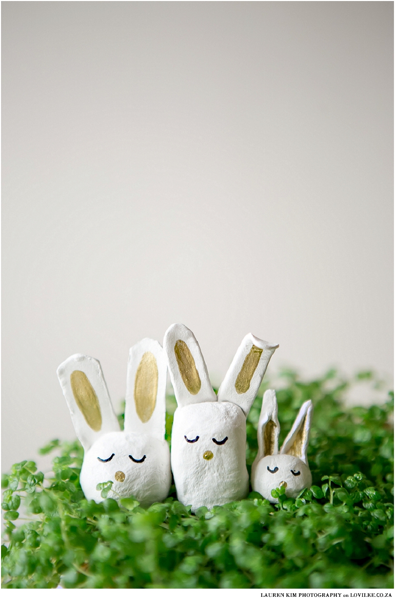 How to make your own air dry clay Easter bunnies, Easter ornaments and Easter decorations
