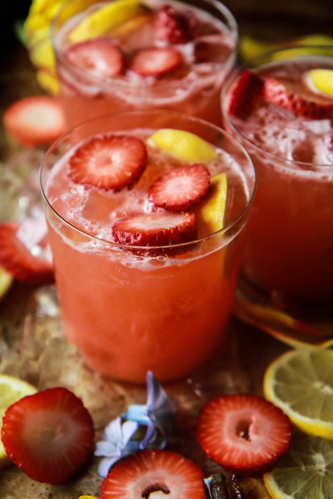 Strawberry Vodka Lemonade from HeatherChristo.com