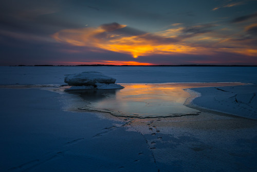 jyrki salmi mussalo kotka finland winter sea ice sunset outdoor