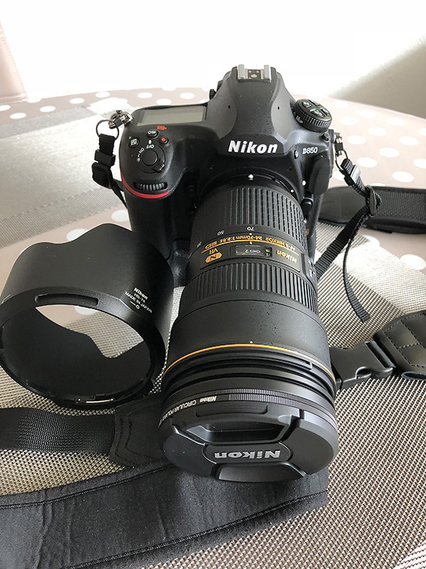 Nikon D850 and Nikon AF-S Nikkor ED VR 24-70 mm 1:2 8E