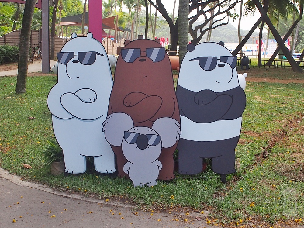 sentosa funfest 2018,sentosa,palawan beach,palawan green,singapore, where to go in singapore, we bare bears,grizzly,panda,ice bear, 咱们裸熊,圣淘沙,巴拉湾海滩,