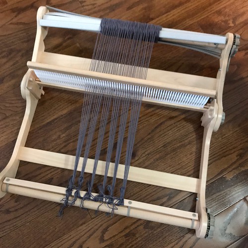 Paulette helped Sue2Knits get her Knitter’s Loom ready to use for her first foray in to weaving! Excited!