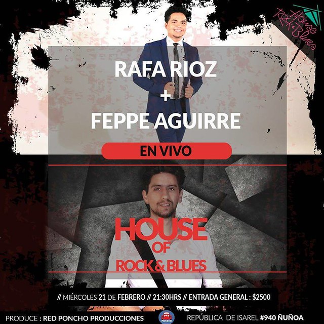 Rafa Rioz y Feppe Aguirre en House of RockyBlues 21 febrero