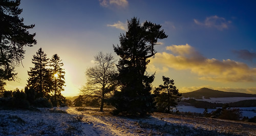 sonnenuntergang sunset beautiful cold eifellandschaft schnee winter wälder deutschland germany eifel