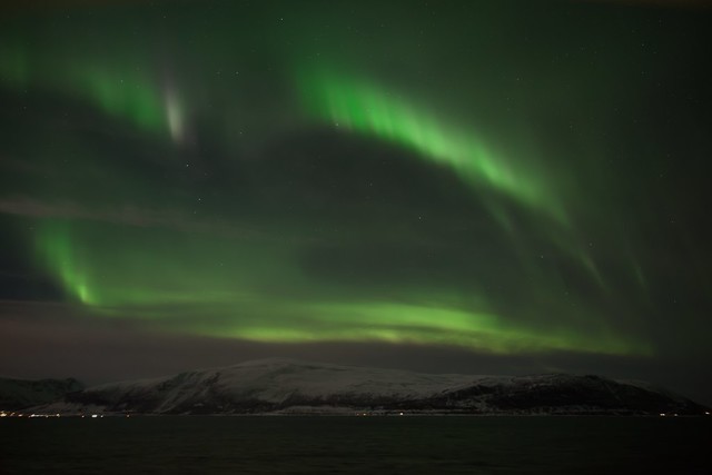 Aurora leaving Tromso