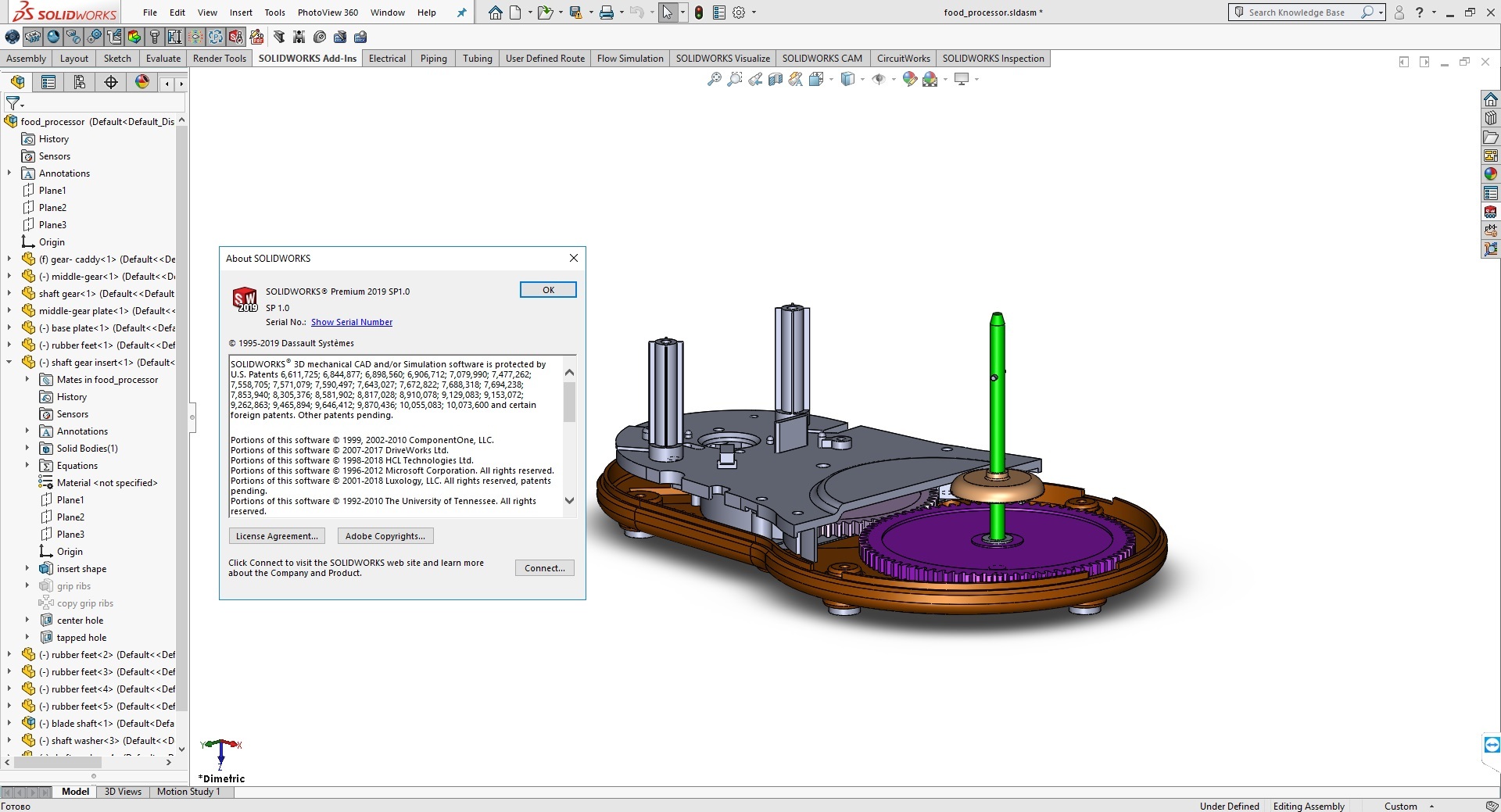Design with SolidWorks 2019 SP1.0 full license
