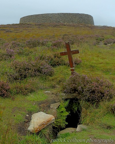 stpatrickholywell grianofaileachringfort historic ruin burt countydonegal donegal inishowen ulster ireland landscape