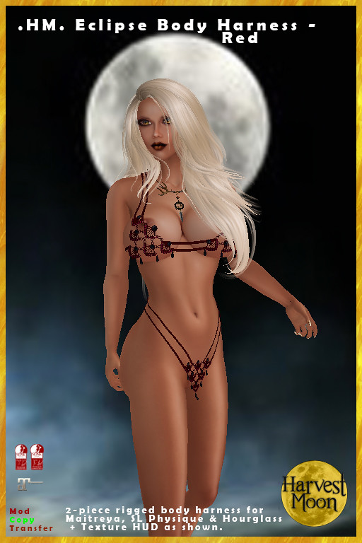 Harvest Moon – Eclipse Body Harness -Red