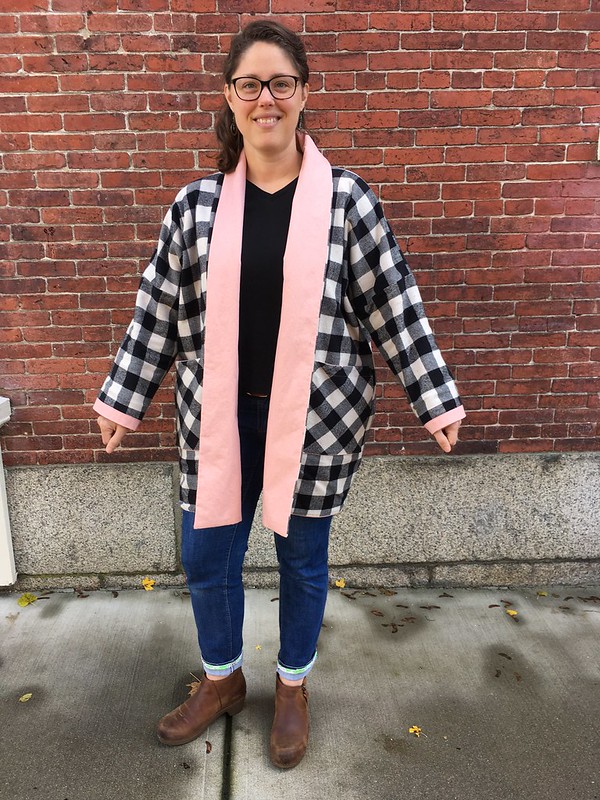 Queue Jumper:  Wiksten Kimono in Denim and Flannel