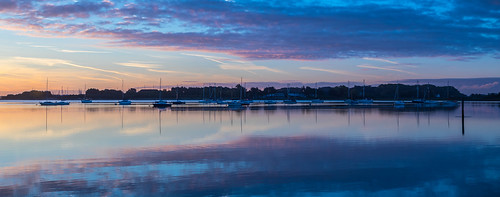 sunrise bluehour emsworthharbour yachts skys wetreflection reflections