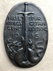 1915 German war prisoners medal