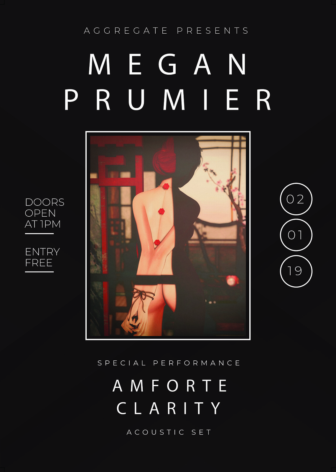 Aggregate Gallery Presents: Megan Prumier with musical guest: AMForte February 1st 1-2pm SLT