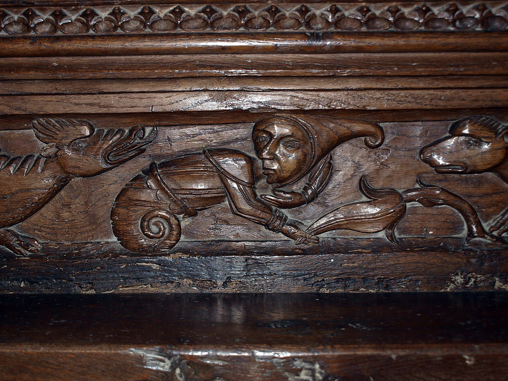 Bench carvings (3)