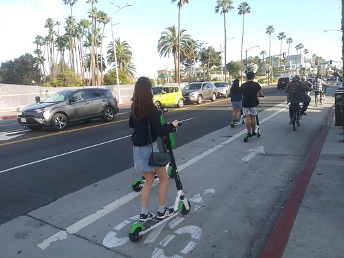 E-scooters (stand up scooters), Santa Monica