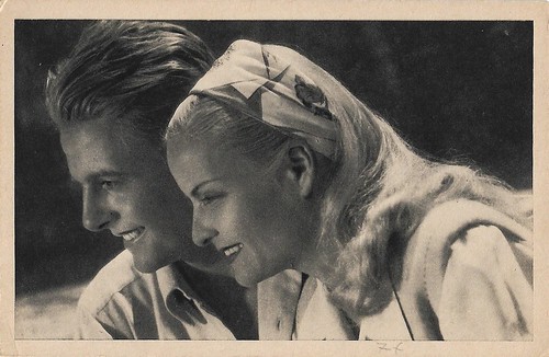 Madeleine Sologne and Jean Desailly in Une grande fille toute simple (1948)