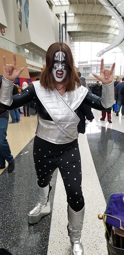 Rocking out with KISS. From Unique Cosplays at Grand Rapids Comic Con