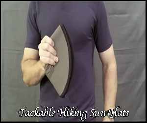 packable hiking hats