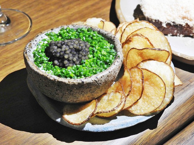 Chips, Caviar, And French Onion Dip