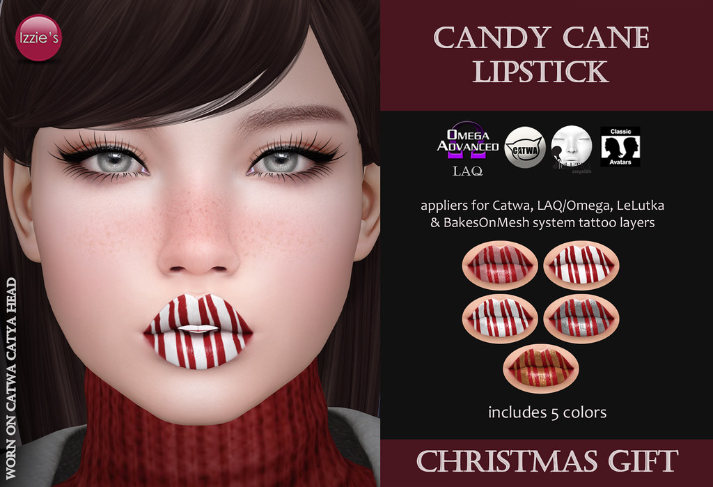 Candy Cane Lipstick (Christmas Gift)