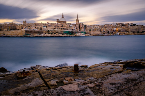 europe malta church fort longexposure morning sea season sunrise water winter sliema mt totalphoto
