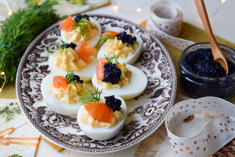 How To Make Eggs Royale Devilled Eggs Christmas Canapes