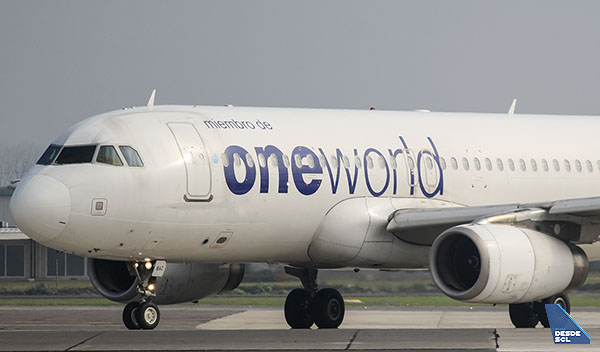 Oneworld A320 neutro (Benjamín Concha)