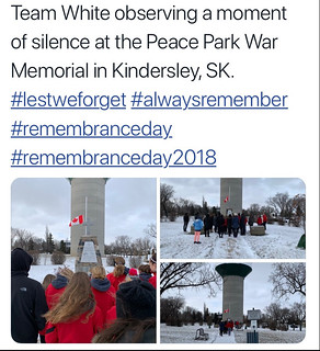 U14AA White Remembrance Day Respect Nov 2018