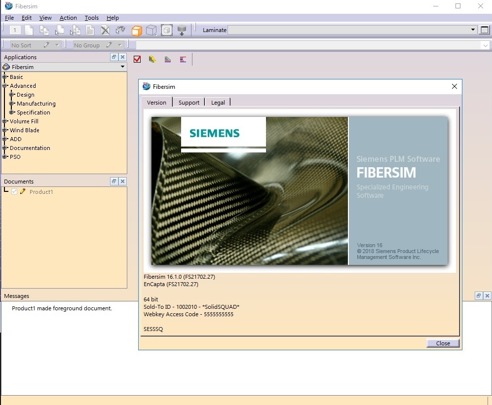 Working with Siemens FiberSIM 16.1.0 for Catia V5-Creo-NX full license