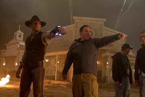 Cowboys & Aliens - Backstage - Daniel Craig and Jon Favreau