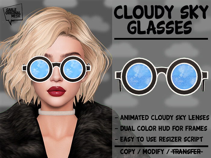 Animated Glasses – Cloudy Sky