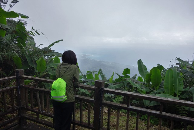 Looking down on the Pacific Ocean from the Antong Traversing Trail between Yuli and Changbin, Taiwan