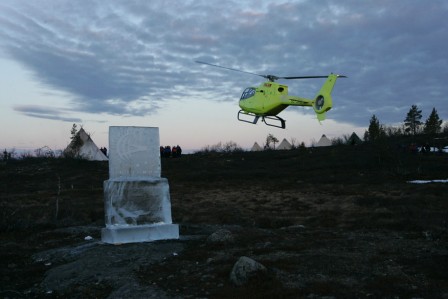 41 Helicopters back to Icehotel