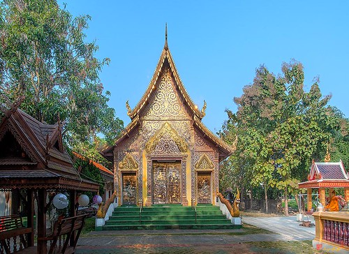 scenic temple wat watkhantharot watpasang tambonnongtong hangdongdistrict chiangmai thailand วัดคันธรส วัดป่าซาง ประเทศไทย ตำบลหนองตอง อำเภอหางดง จังหวัดเชียงใหม่