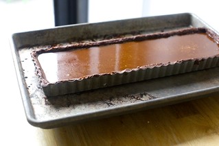 cooled caramel layer