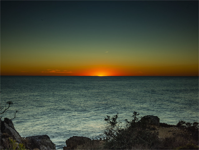 Sunset on Evaristo Beach
