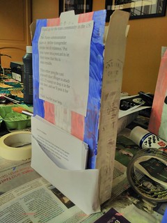 Cereal box with postcards