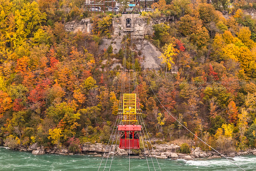 canada niagarafalls whirlpool naturalwhirlpool niagarariver water whirlpoolaerocar aerocar cart ride cables cablecart autumn fall colors colours red orange yellow green nature