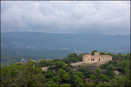 hill castelldesanjoan view farm clouds blanes catalonia explore470