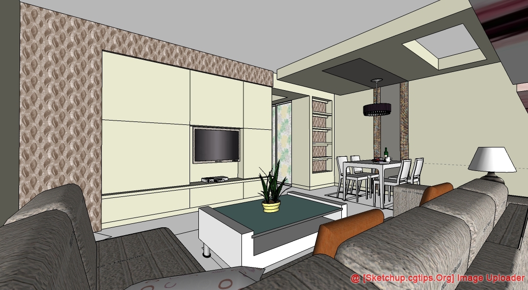 1394 Interior House Sketchup Model Free Download Part 8
