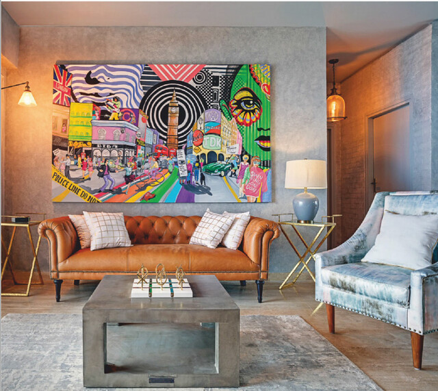 A city-inspired eclectic apartment