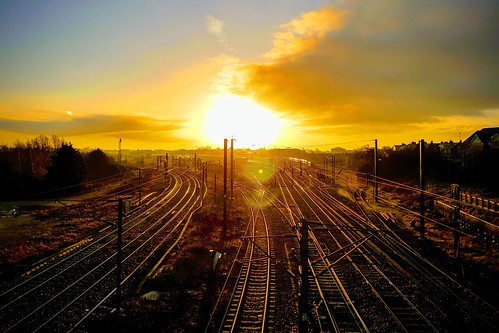 york railway sunrise
