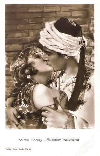 Vilma Banky and Rudolph Valentino in The Son of the Sheik (1926)
