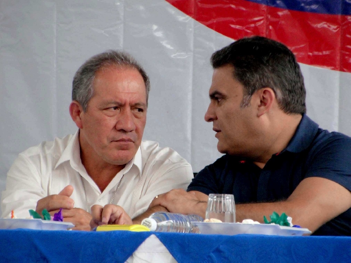 Dr. Deyton Alcívar y Dr. José Serrano, Alcalde y Ministro del Interior