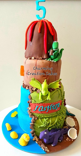 Jurassic World Theme Cake by Charming Creation Cakes