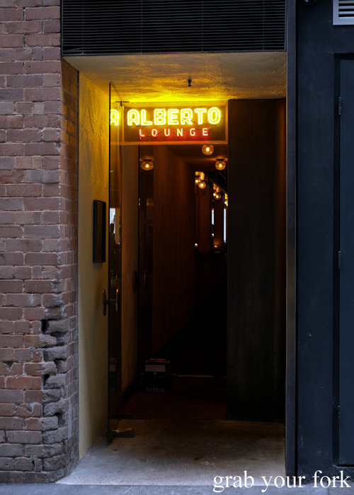 Entrance to Alberto's Lounge in Surry Hills