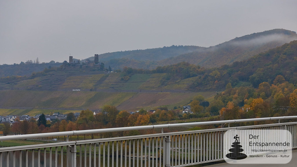 Moselsteig Etappe 22: Blick auf Burg Thurant