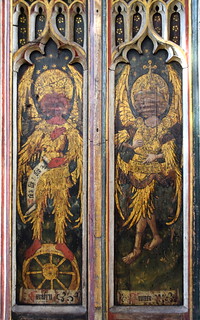 north aisle screen: principalities and virtues (15th Century)