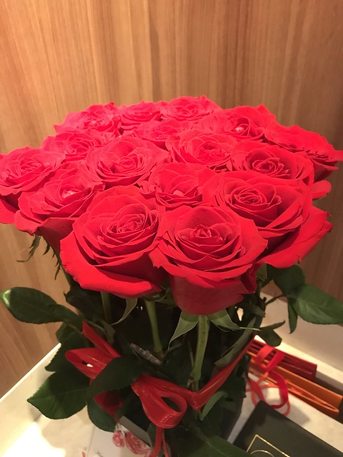 big red roses