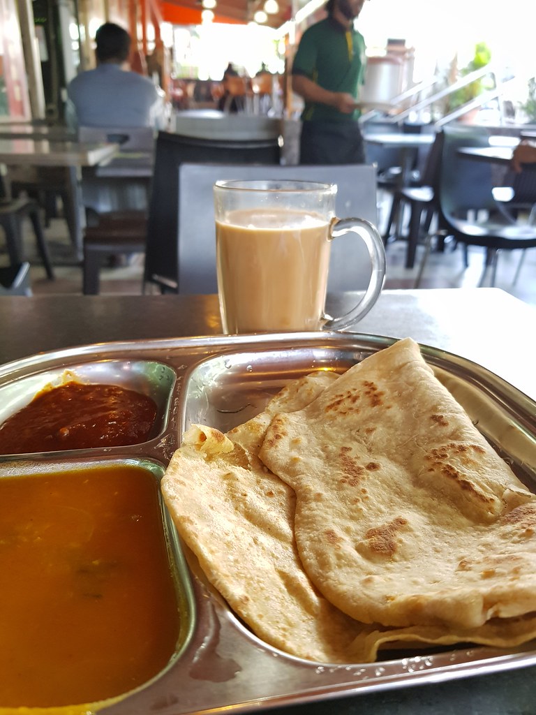 印度麥餅 Chapati rm$2 & 印度奶茶 Teh Tarik rm$1.60 @ My Kandar Bistro at SS16 Aeon Big
